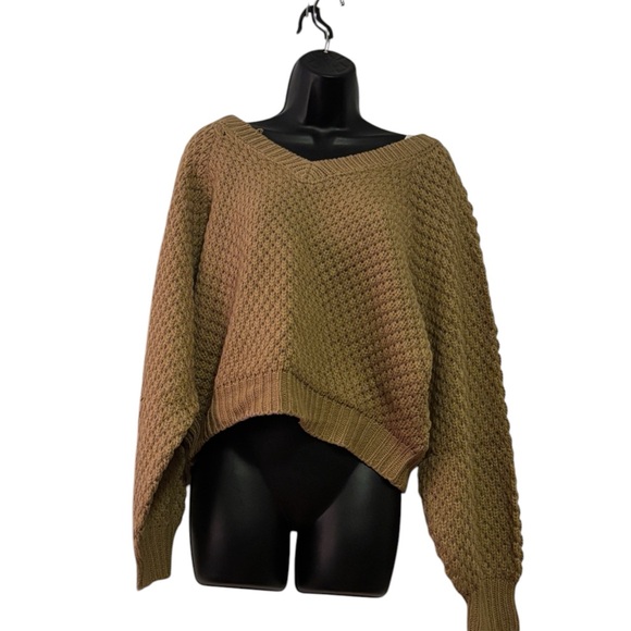 Beige Fashion Nova I adore you sweater NWT Size Large - Picture 6 of 9